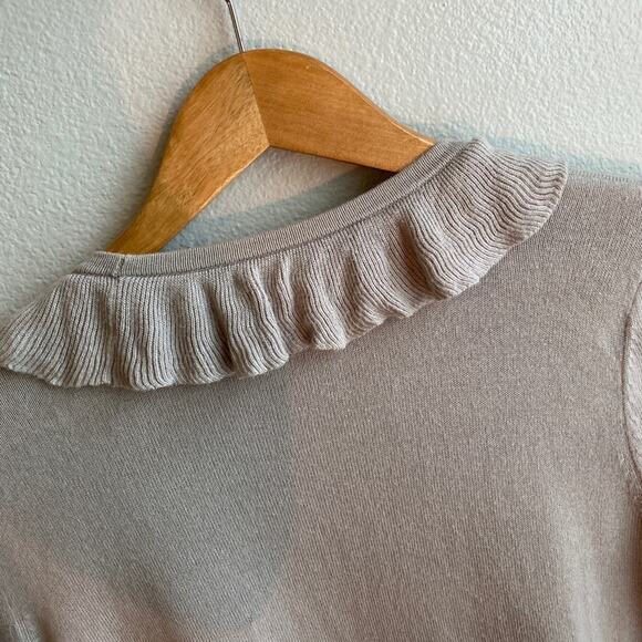 Artisan Gray Ruffle Cardigan Small - Picture 6 of 7